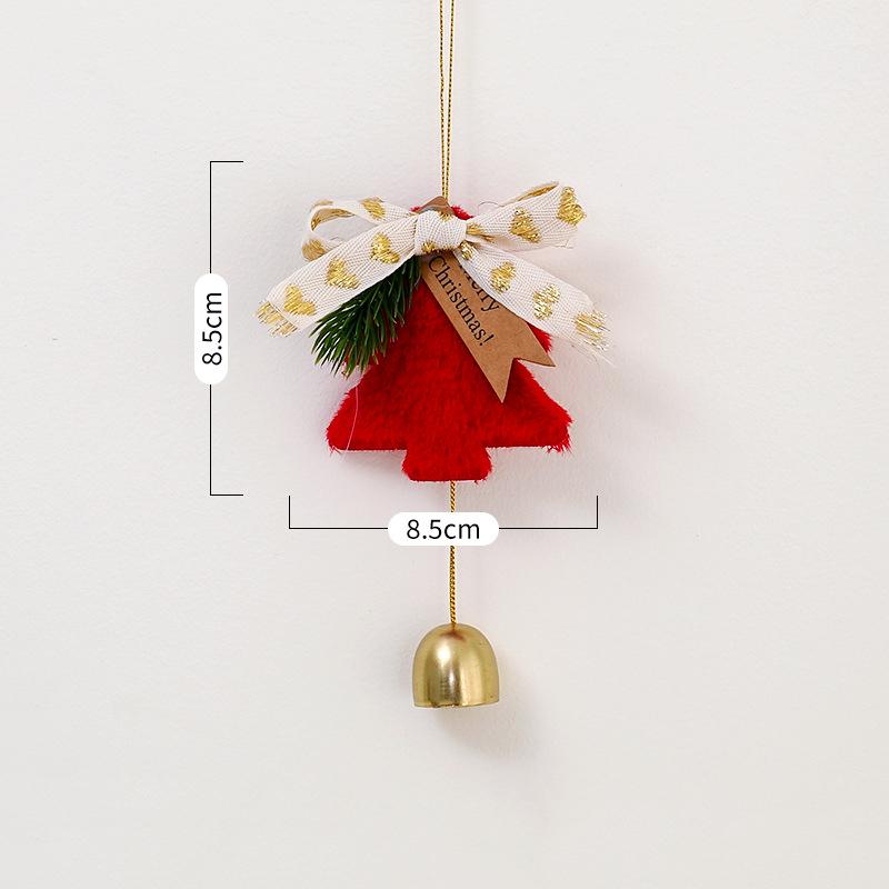Christmas Bell Ornaments Set Hanging Bells For Tree Door Car Wind Chime Outdoor Indoor Holiday Decorations Festive Gift