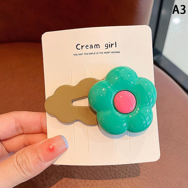 

Заколка для челки для девочек, корейская версия детских аксессуаров для волос, головной убор, открытка для волос для девочек, заколка для волос с цветком