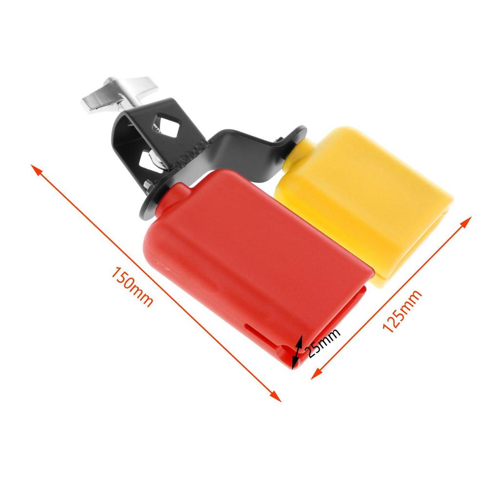 Sound Knocker Drum Part Musical Instrument Cowbell Double Mounted Accessories