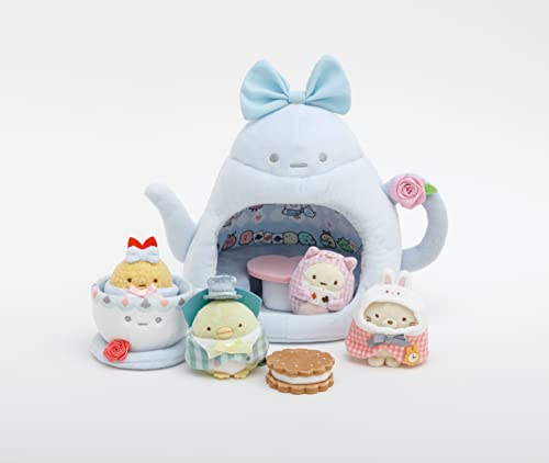 San-X Sumikkogurashi "Sumikko in Wonderland" Scene Plush Toy Alice's Tea Party MF65801