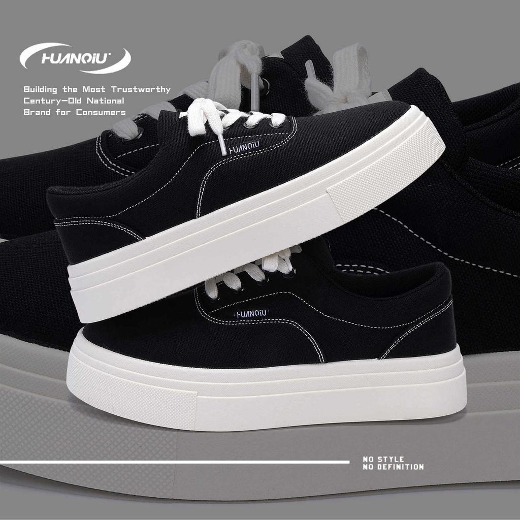 Global classic platform canvas shoes 2025 spring men's sports trend white shoes versatile and popular low-top board shoes