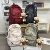 Schoolbag: Forest-style INS new high-look, fresh and sweet printed backpack, lightweight large-capacity backpack for middle and high school students