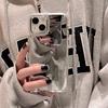 Luxury Plating Makeup Mirror Phone Case For iPhone 11 Case iPhone 13 14 12 15 Pro Max XS XR X Shockproof Bumper Silver Cover