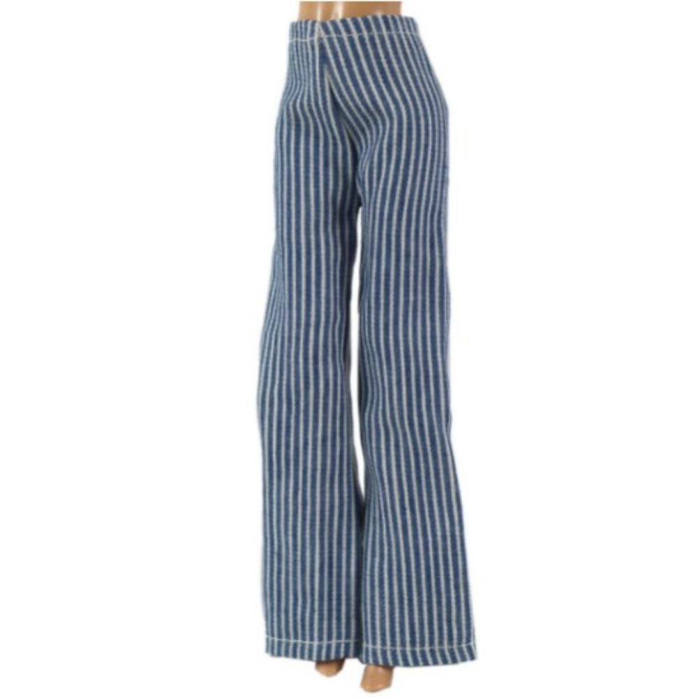 Multi-styles 11.5" 1/6 BJD Dolls Leather Pants Dolls Trousers Floral Jeans Clothes Accessories