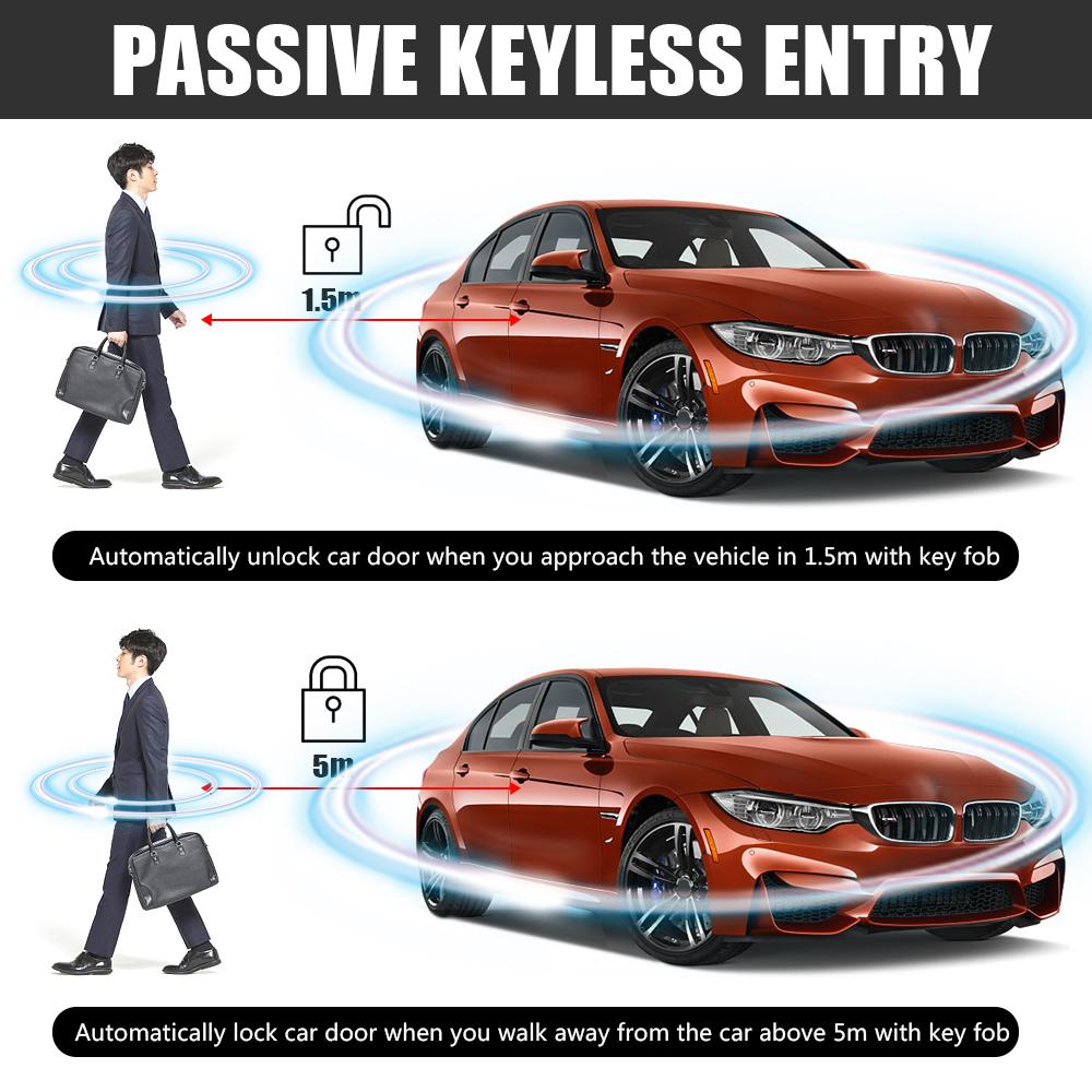 Car Smart Alarm Starter System Bluetooth Autostart Lock Set Start Stop Push Button Keyless Remote Control Automotive AccessoriesGood Product