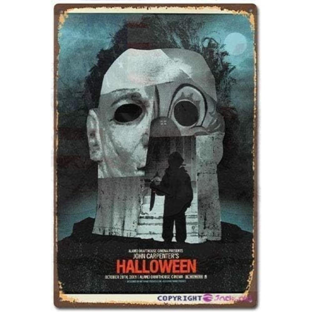 

Retro Halloween 1978 Horror Movie Metal Tin Sign Wall Decor for Home Classic Poster Art 20x30cm