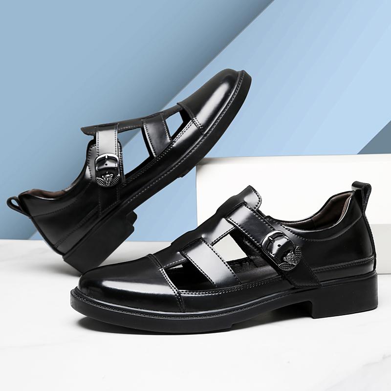 Fashion New Hollow Out Male Beach Shoes Non-Slip Summer Men's Casual Shoes Breathable Sandals Quick Dry Business Flats Wading Aqua Shoes