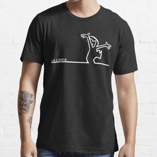 La Linea Bilder Foto Upload TShirt Funny Creative Graphic Tshirts Men Summer XS4XL Tops Casual Crewneck Shirts Ropa Hombre