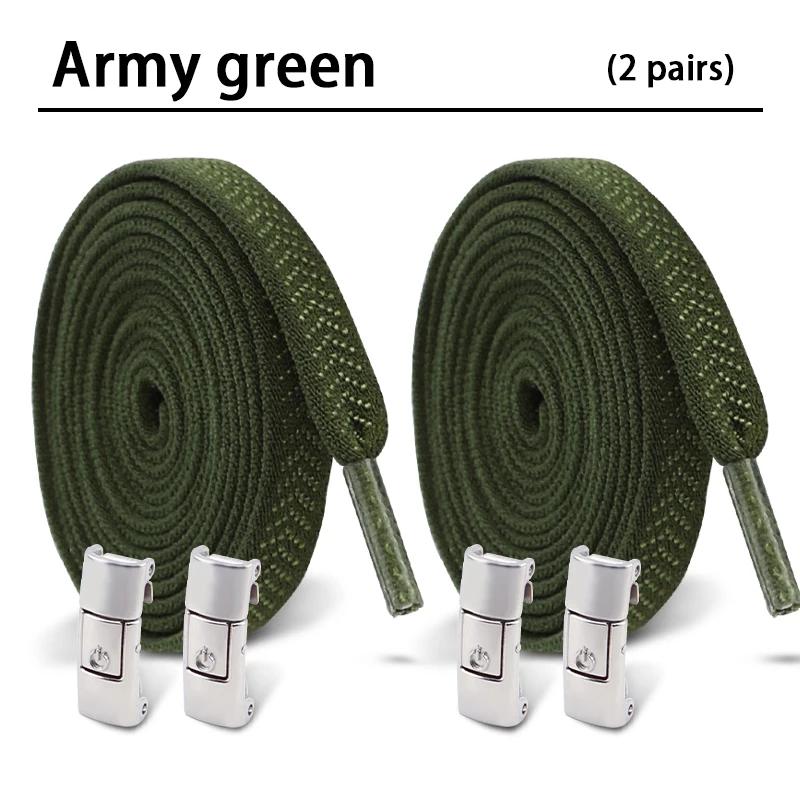 2 Paar 8 MM Breedte Elastische Schoenveters Sneakers Drukknop Veters Zonder Strikken Kinderen Volwassenen Geen Strik Schoenveters voor Schoenen Accessoires