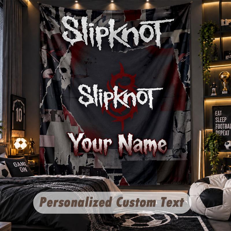 TapestrySlipknot Custom Name Text Personalized Wall Hanging Tapestry Home Wall Decor
