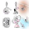 New Copper Wedding Embrace Love Car Zircon Pendant Charms Beads Fit Original Bracelets Diy Jewelry Gift