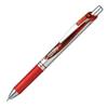 Pentel Ballpoint Pen Gel Ink EnerGel Knock Type 0.4mm Silver Barrel BLN74-B Red