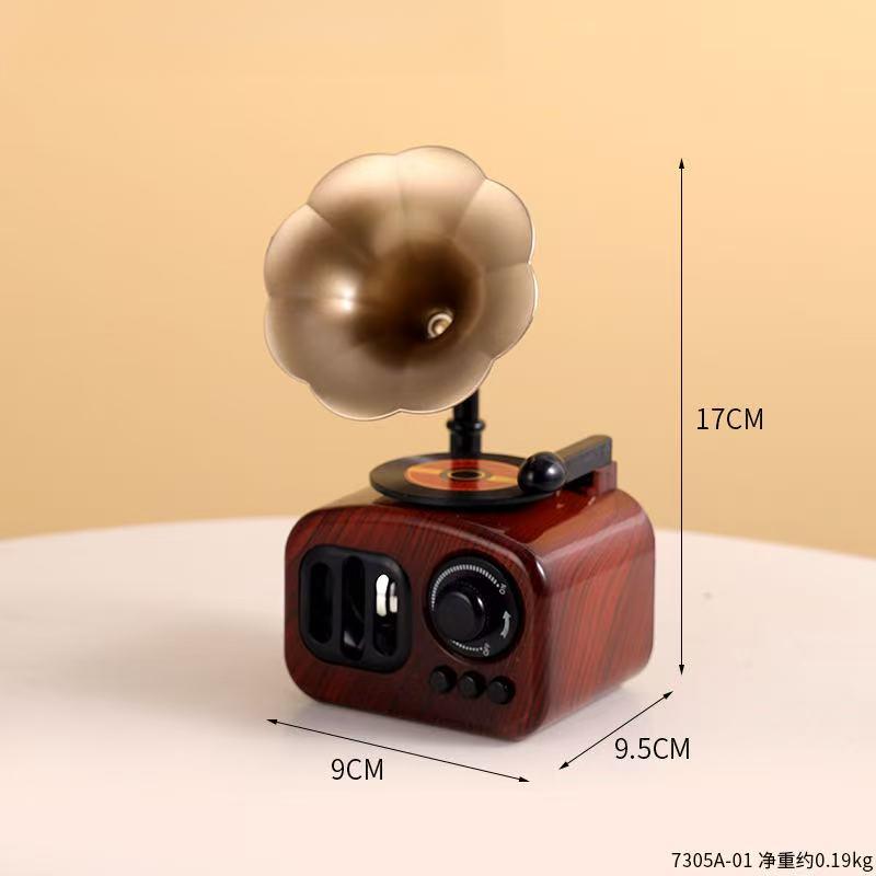Ретро Фонограф Музыкальная Шкатулка Мини Музыкальная Шкатулка Классическое Искусство Декор Музыкальная Шкатулка Домашнее Искусство Без Батареи Декор Для Рабочего Стола Новогодние Подарки