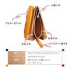 Laficaro Compact Mini Wallet with Key Genuine Cowhide Italian Thin and Coin Card Black Women's Ring, L-Shaped Zipper, Leather, Leather, Lightweight,
