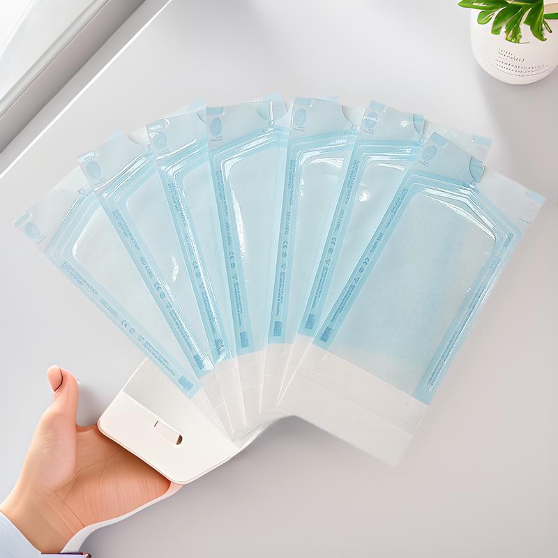 Self-Adhesive Sterilization Indicator Pouch 57x130mm - Dental Self-Sealing Paper-Plastic Bag