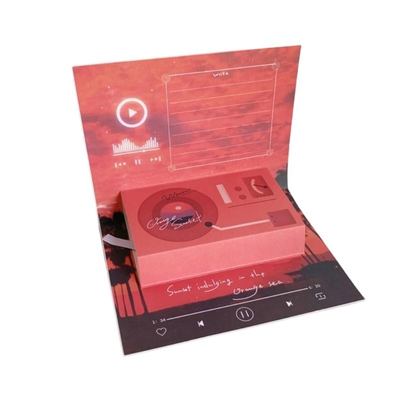 

Recordable Gramophone 3D Birthday Card With 60 Second Voice Message For Individualized Present Keepsakes