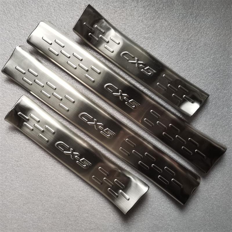 For Mazda  CX-5 2013-2016 Door Sill Pedal Scuff Plate Stainless Steel Guard Protector Car Styling