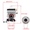Motorrad Motorsense 11mm 15mm Vergaser Set 40cc- 49cc 2-Takt Miniroller ATV Freischneider Rasentrimmer Motor Ersatzteile
