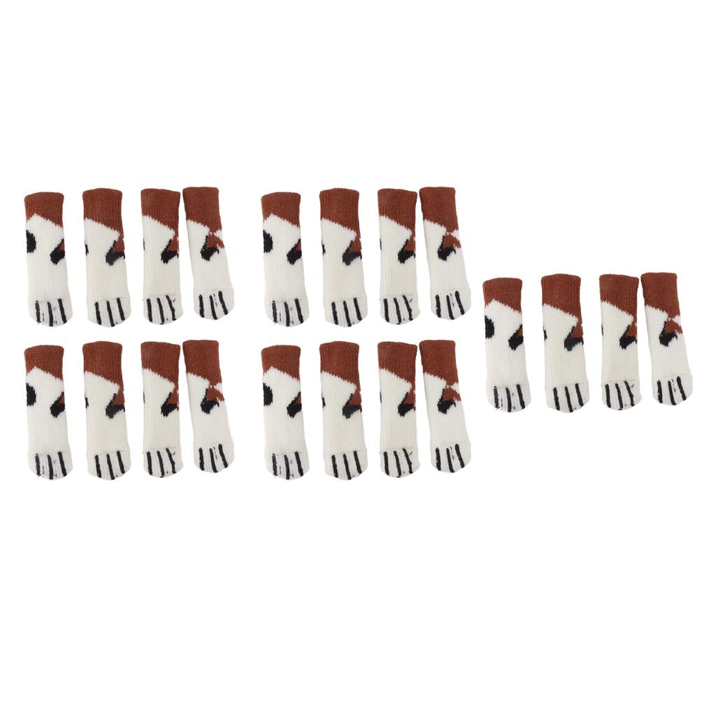 20Pcs Cat Paw Pattern Table Leg Protection Cover Thickened Furniture Chair Leg Feet Floor Protector