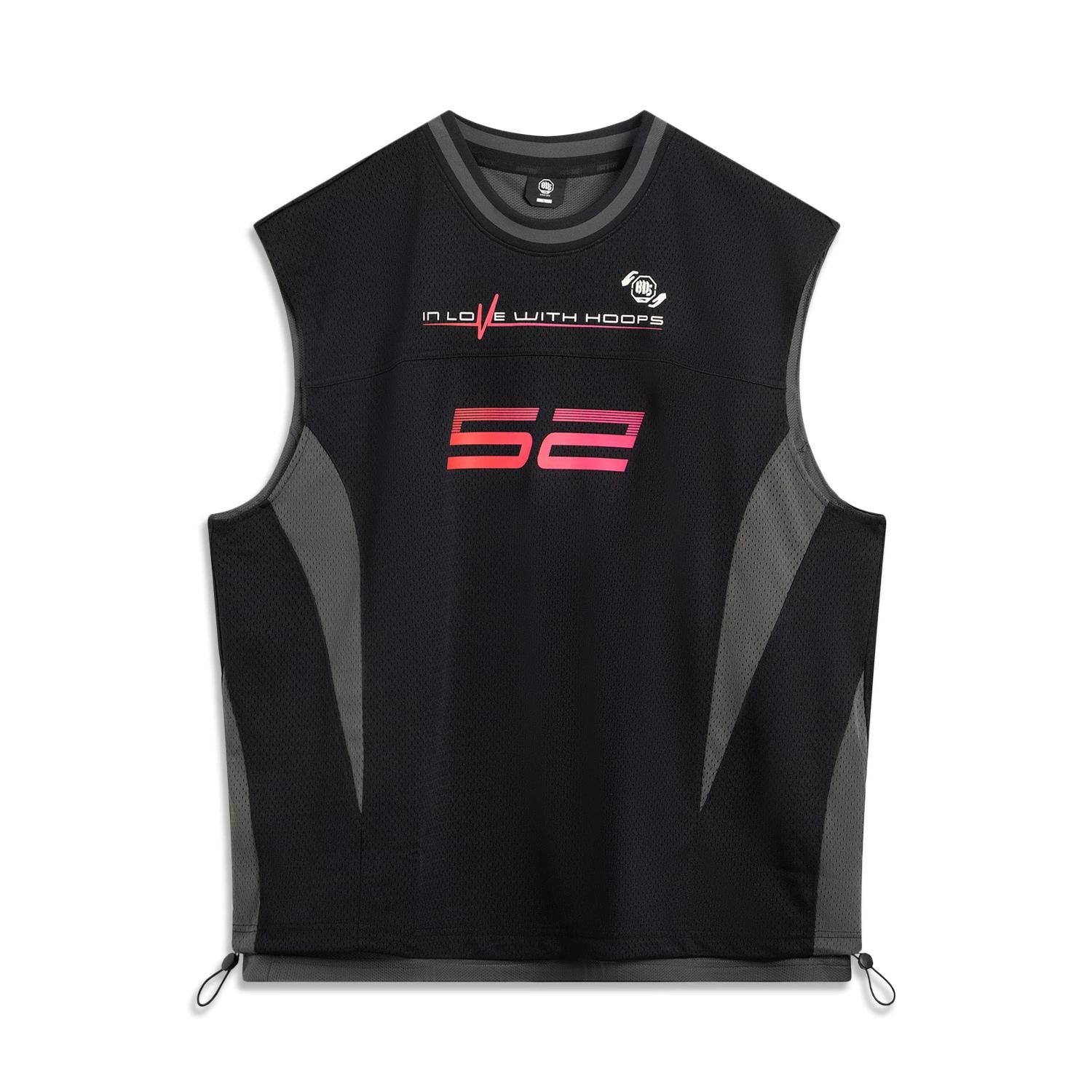 

Li Ning Серия Anti-Five Повседневный Спортивный Простой Пуловер с Круглым Вырезом Удобный Универсальный Свободный Жилет с Буквами Мужские Топы Черный AVSV195-2 S