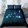 3pcs Aquarius Sign Zodiac Bedding Set King Queen Double Full Twin Single Size Duvet Cover Pillow Case Bed Linen Set
