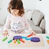 Foot Palm English Cognitive Puzzle Wooden Children's Puzzle Early Education Puzzle Toy