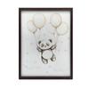 Plakat Uśmiechnięta Panda Z Balonami Plakat Uśmiechnięta Panda Z Balonami, 30X40 Cm, Rama Drewniana Jasny Dąb, Papier Matowy 230 Gsm