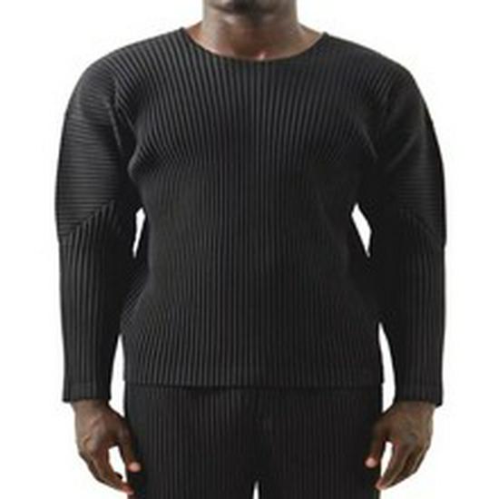 Miyake-Style Men's Pleated Tapered Nine-Point Pants with Drawstring