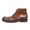 Cowhide Men's Boots Genuine Leather Shoes Men Brogues Ankle Boots Handmade Retro Leather Boots Luxury Men's Formal Shoes