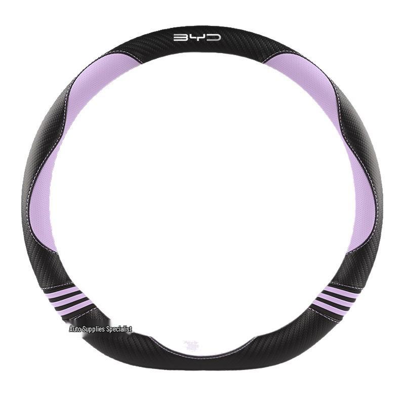 BYD Seagull Leather Steering Wheel Cover - Rabbit Design, Anti-slip, Universal Fit for All Seasons, Popular Among Women