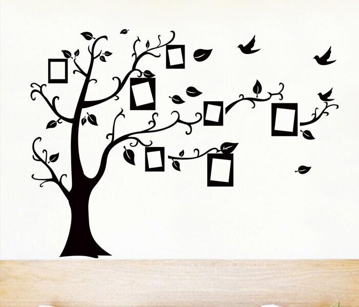 Modern Minimalist Photo Tree Wall Sticker For Living Room And Bedroom Decor