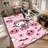 1 Stück Sanrio Hello Kitty Meerjungfrau Aufdruck Büroteppich Rechteckiger Teppich Unter dem Tisch, Perfekte Raumdekoration für Wohnzimmer, Schlafzimmer, Küche, Rutschfester Boden