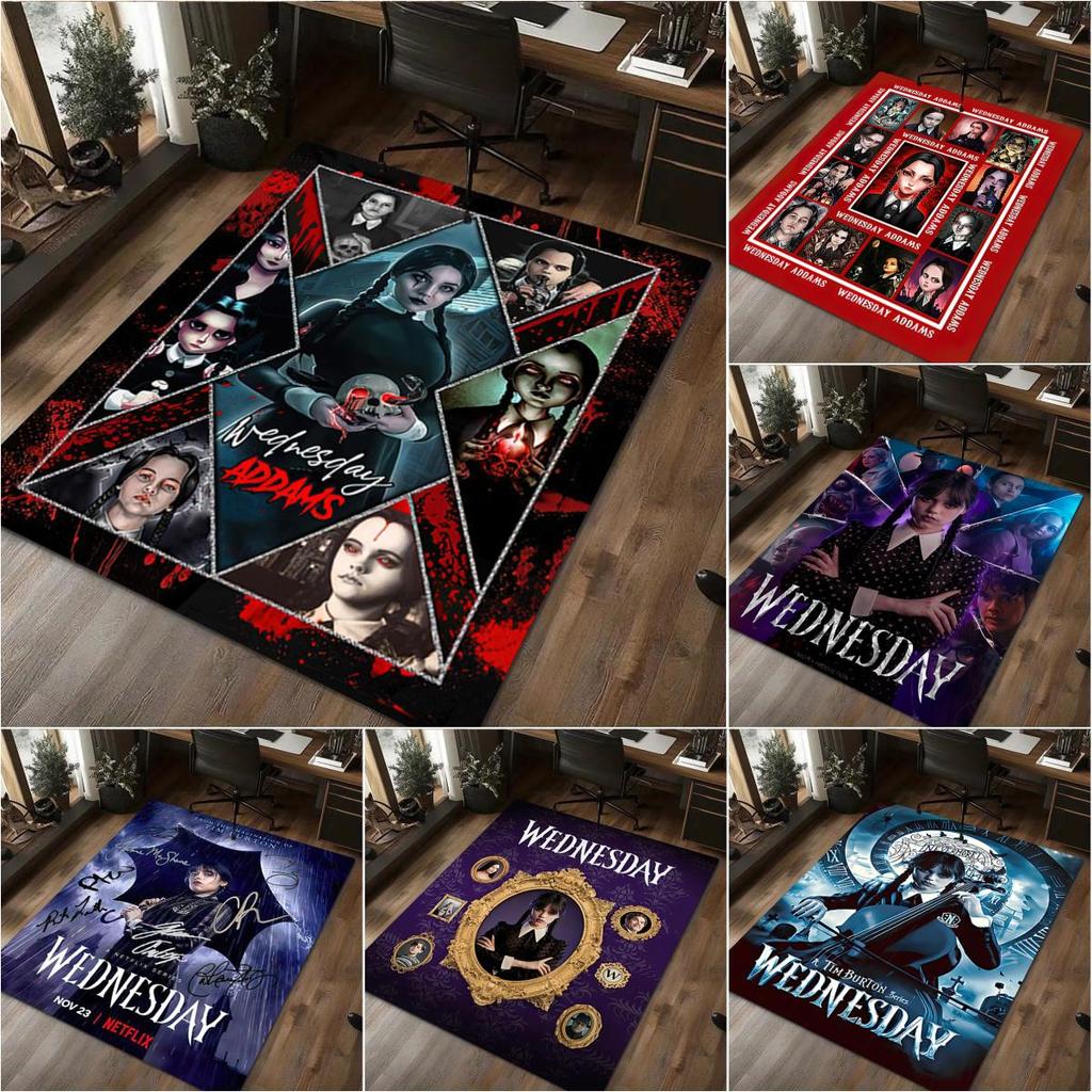 1Pc Wednesday Rug - Home carpet Office Decorative Carpet For Living Room Bedroom Door Mat Floor Rug Computer Chair Area Rug