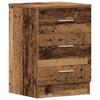 Nightstand with Vintage Wood Look 38 X 35 X 55 Cm Engineered Wood