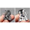 Vintage Retro Captain Mermaid Pendant Necklace Chain Unisex Men Women Fashion Gothic Amulet Talisman Jewelry Party Gift