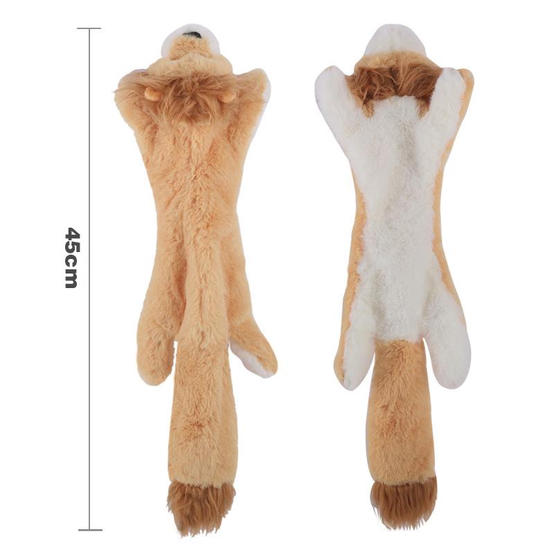 Squeaky Cartoon Lifelike Plush Animal Chew Toy for Small Dogs-Durable with BB Sound and Plush Material