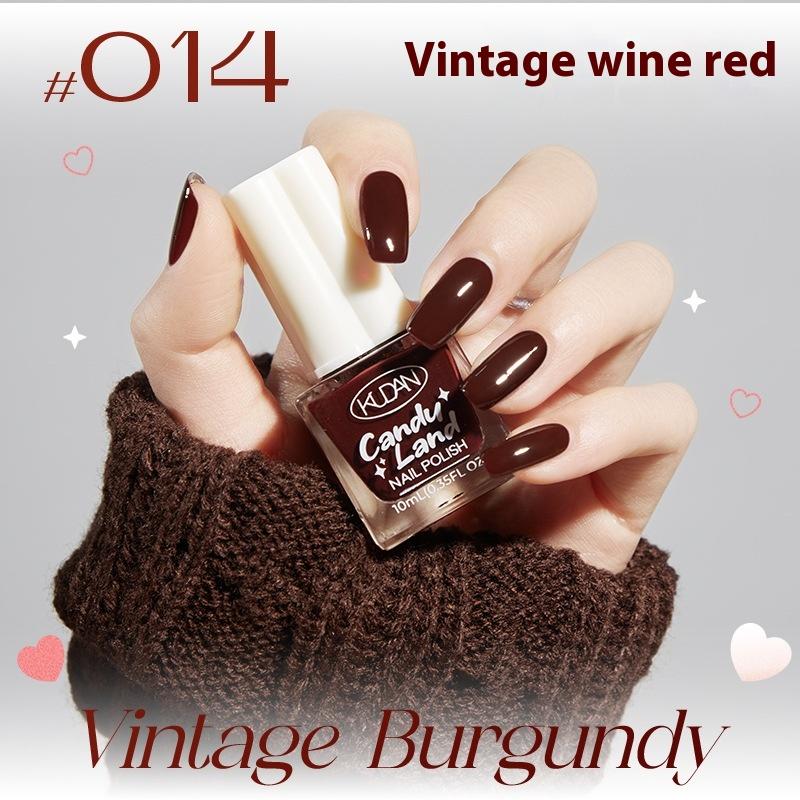 Ny Kudan Kudan neglelakk, bakefri, hurtigtørkende, rivende, lett duft 10 ml vannbasert neglelakk