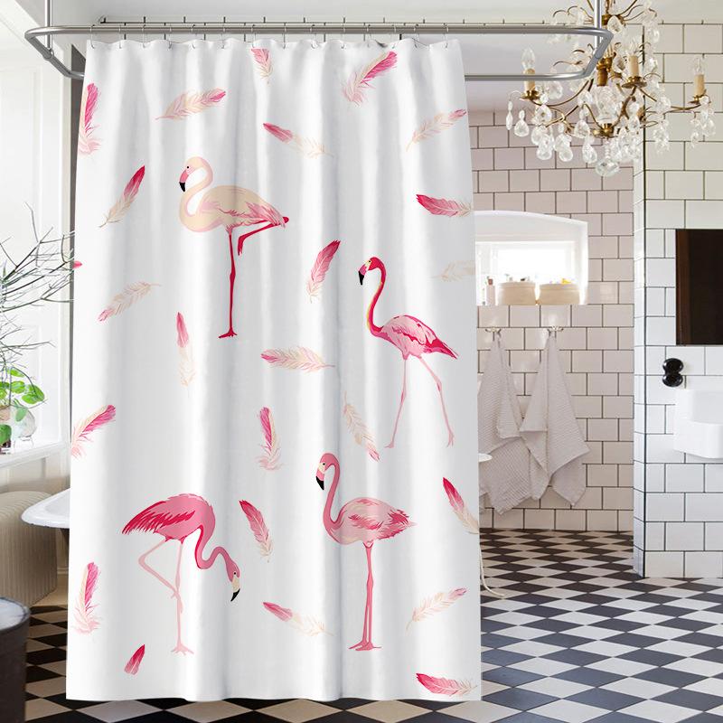 Badezimmer verdickter wasserdichter Vorhang, schimmelfester Duschvorhang, Duschtrennwand-Vorhang, Duschvorhang, Badezimmer-Vorhang, kostenlose Perforation