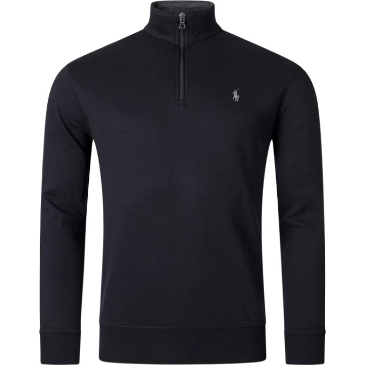 Polo Ralph Lauren Solid Color Long Sleeve Polo Shirt Men tops Black 710812963037