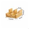Sushi Serving Stand Polished with Dividers Compact Wooden Holder for Home Hosts,