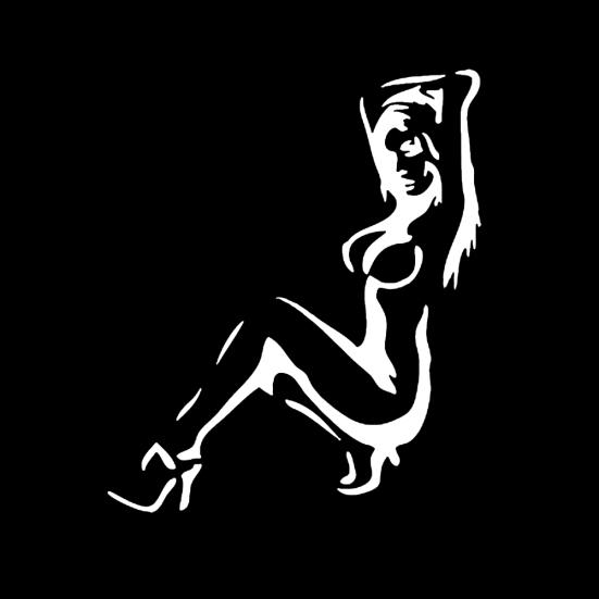 Samolepicí samolepky na okna se vzorem sexy dívky na auto samolepky