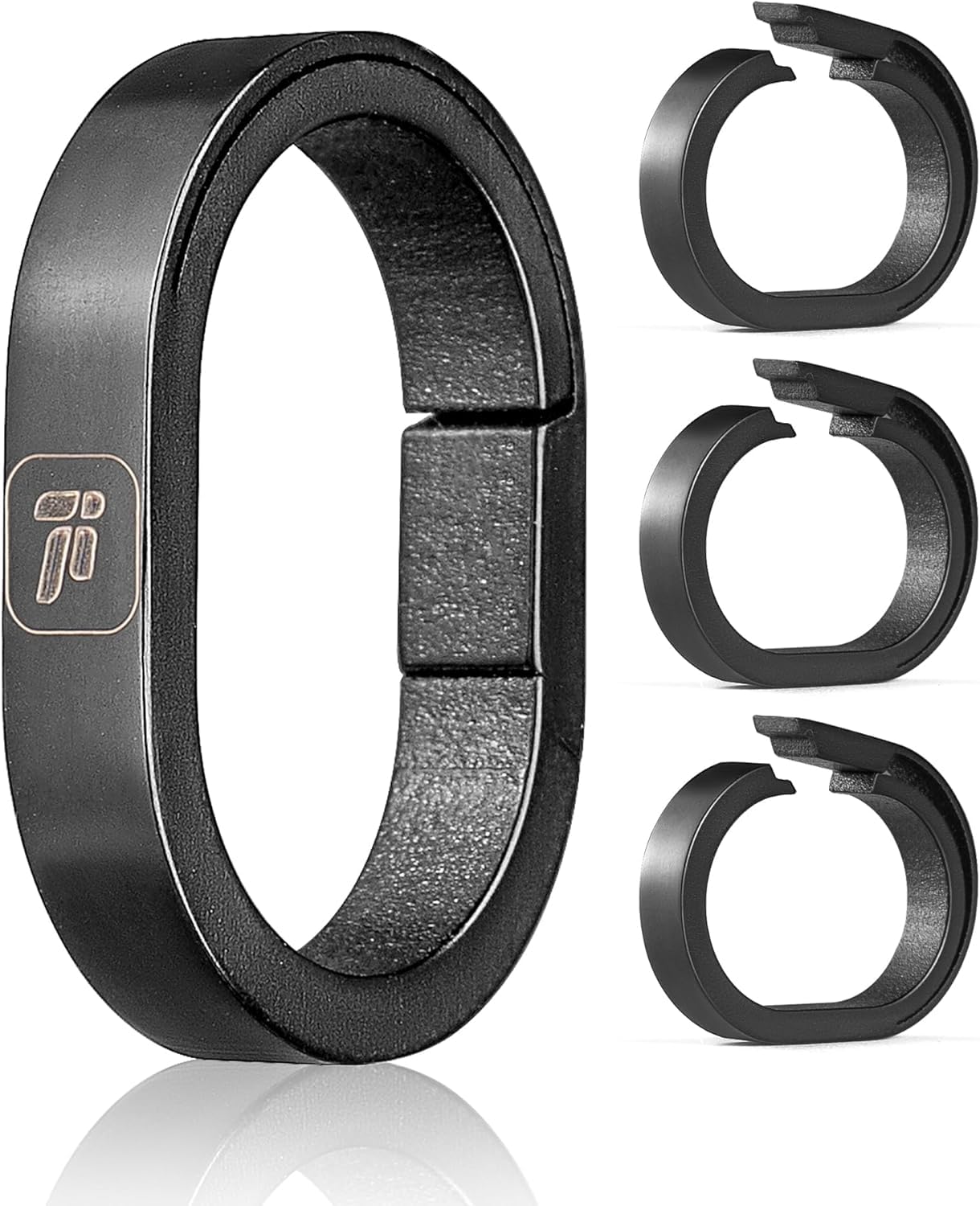 

Титановый брелок для ключей, карабинное кольцо размера L, соединительный мини-крючок, быстросъемный соединитель, маленький ключ x [TIMULTI] (Черный 4)