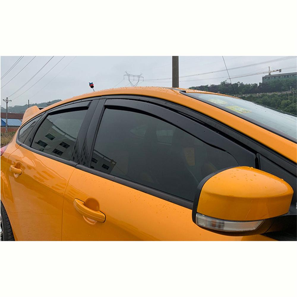 New Smoke Side Window Visor Rain/sun Vent Shade For Ford Focus MK2 MK3 MK4