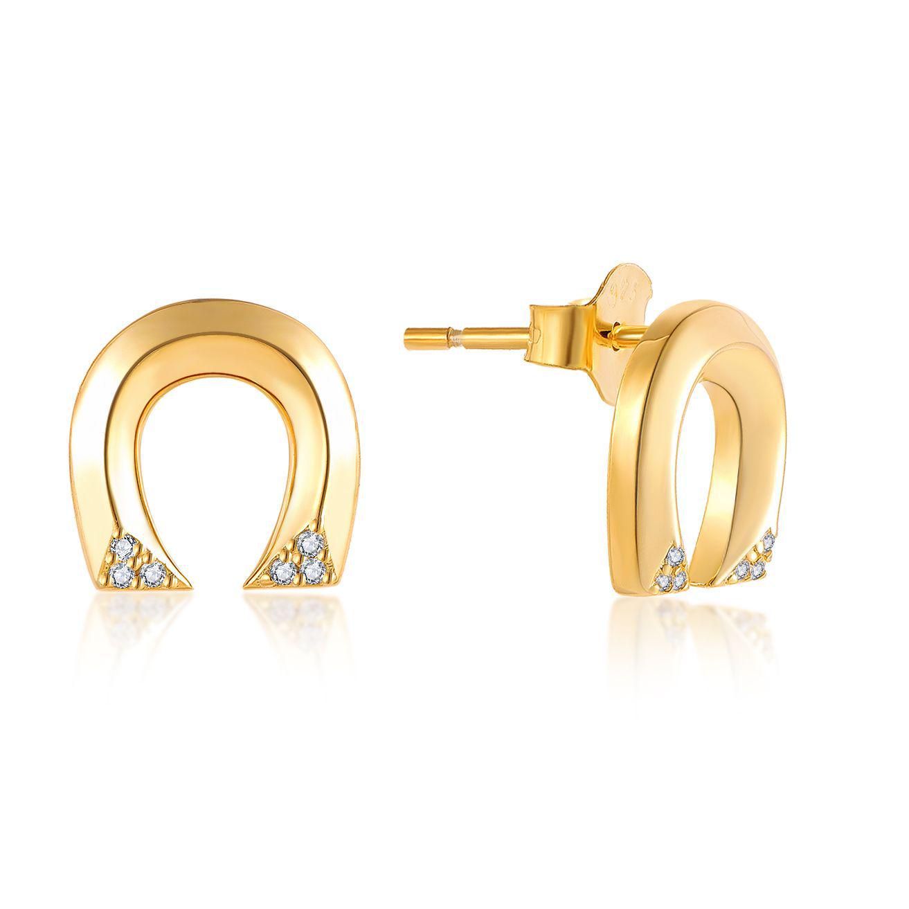 S925 Sterling Silver U-Shaped Cross Earrings - Simple, Sweet, and Fashionable Design 925 Silver