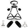 Kit Bondage Sex Set Neck To Thigh with Ball Gag Nipple Clamps Sexy Harness Sex Bondage Restraints SM Game Adult Sex Toy