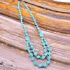 JMXD-Bohemian Handmade Beaded Necklace Turquoise Necklace Sweater Chain Multi-layer Beaded Pendant Vintage Long Necklace Women