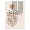 Bohemian Light Block Canvas Poster Vintage Minimalist Line Leaf Wall Art Prints For Modern Living Room & Scandinavian Home Decor