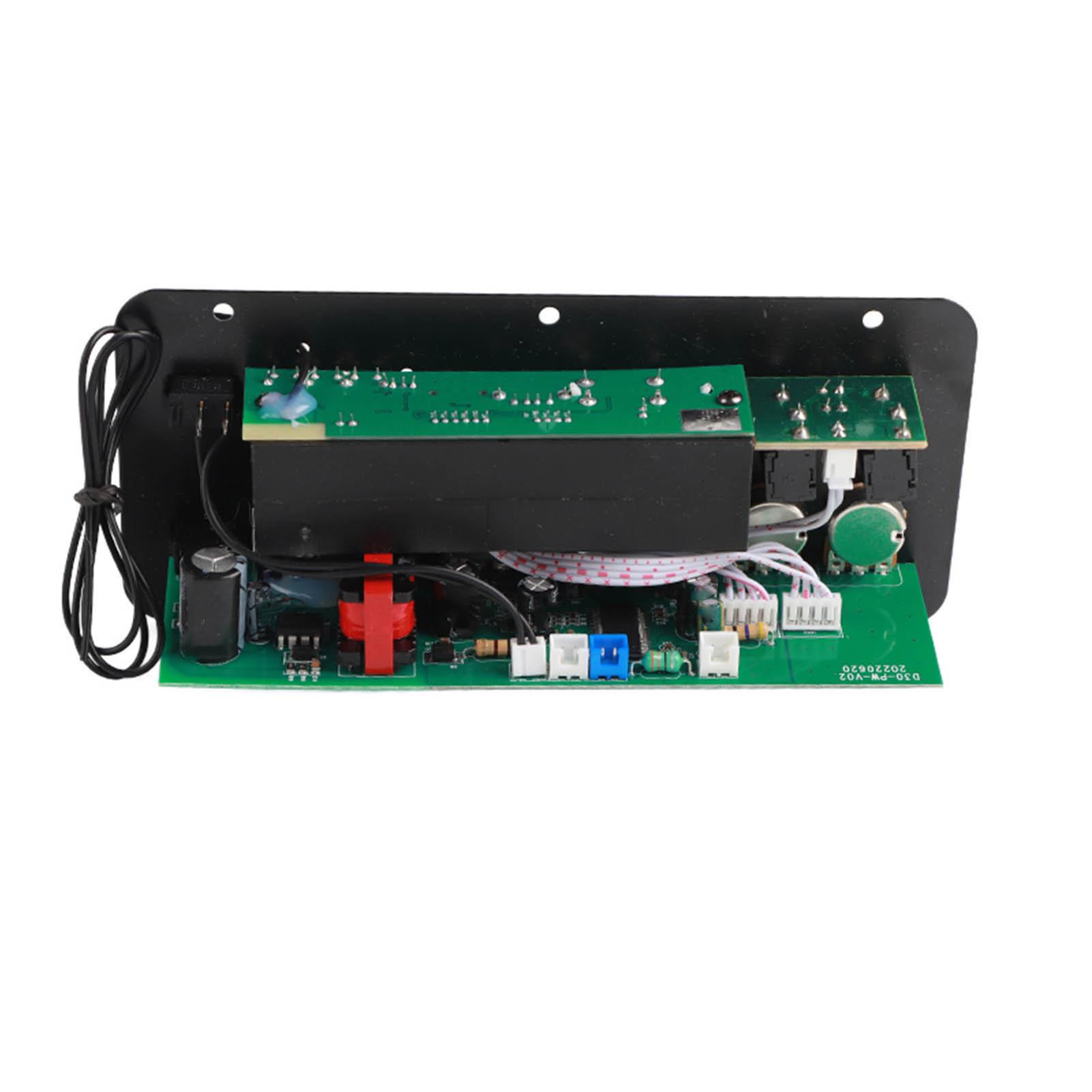 

10in Bluetooth Stereo Subwoofer Amplifier Board Dual Microphone Input for Home Theater DIY Speakers