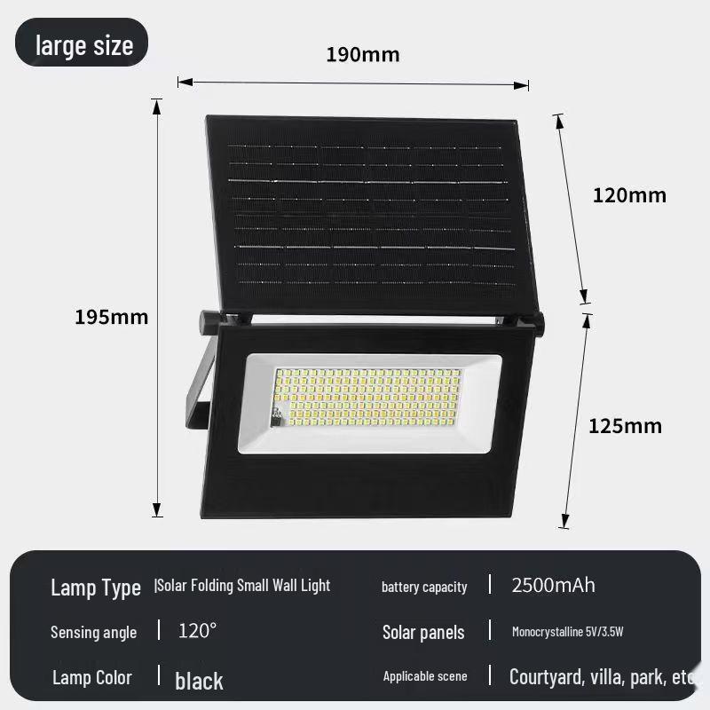 Foldable Cross-Border Solar LED Garden Light with Human Body Induction