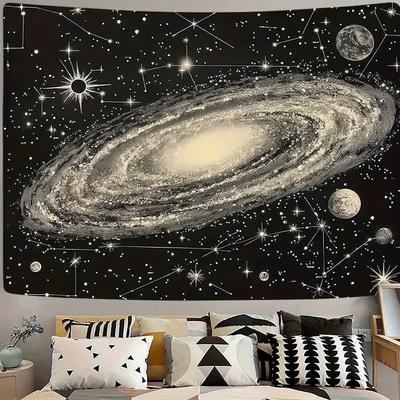 1 Galaxy Constellation Space Tapestry Single Sided 2D Print Mystical Wall Hanging Home Living Room Bedroom Dorm Room Cosmic Gift